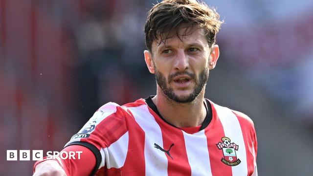 Adam Lallana playing for Southampton