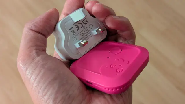 Tiny pink device.