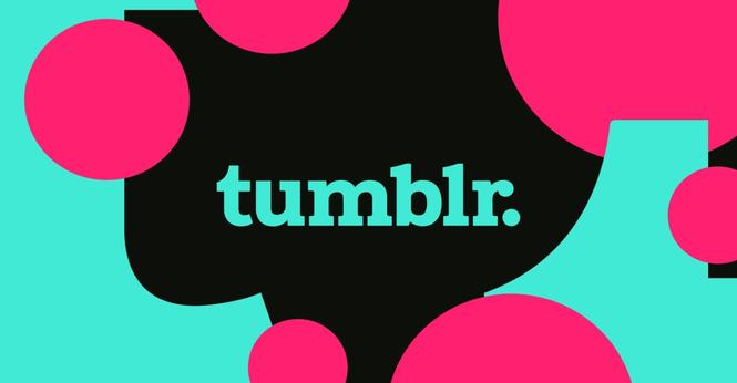 Illustration featuring the Tumblr wordmark logo