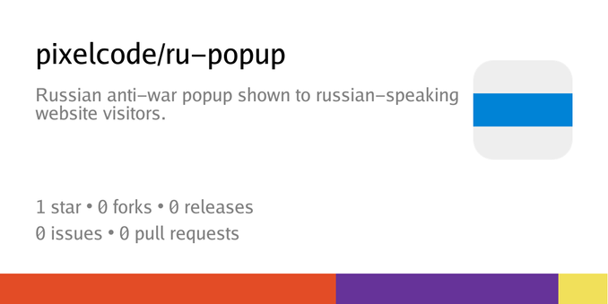 Summary card of repository pixelcode/ru-popup