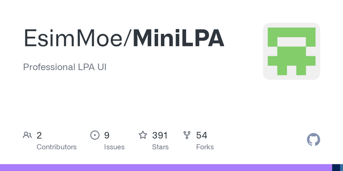 Professional LPA UI. Contribute to EsimMoe/MiniLPA development by creating an account on GitHub. Professional LPA UI. Contribute to EsimMoe/MiniLPA development by creating an account on GitHub.