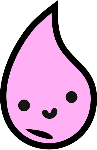 Gleam's logo "Lucy" but transformed into an Elixir drop.