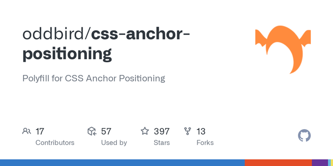 Polyfill for CSS Anchor Positioning. Contribute to oddbird/css-anchor-positioning development by creating an account on GitHub.