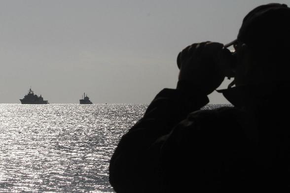 Two Greek frigates have begun patrolling south of Crete. | Photo by Ayhan Mehmet/Anadolu Agency/Getty Images
