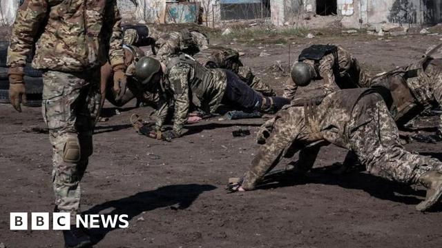 File pic of army recruits in Ukraine