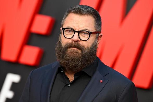 Nick Offerman at the 'Mission: Impossible – The Final Reckoning' U.S. premiere held at Lincoln Center Fountain Plaza on May 18, 2025 in New York, New York.