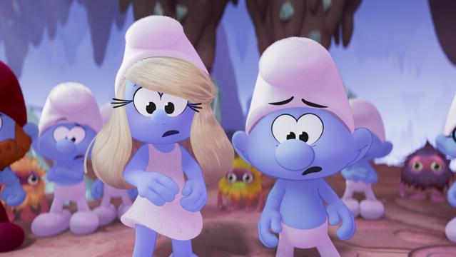 Smurfs (2025)
Ken (Nick Offerman), Smurfette (Rihanna), No Name (James Corden) and Brainy Smurf (Xolo Mariduena) 
Credit: Paramount Animation