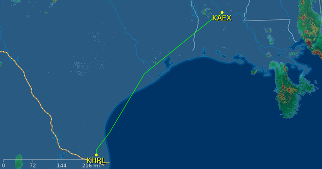 Track N837VA flight