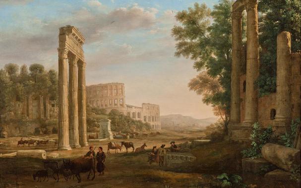 <p><em>Capriccio with Ruins of the Roman Forum</em> (<em>c</em>1634) by Claude Lorrain. Courtesy the Art Gallery of South Australia</p>
