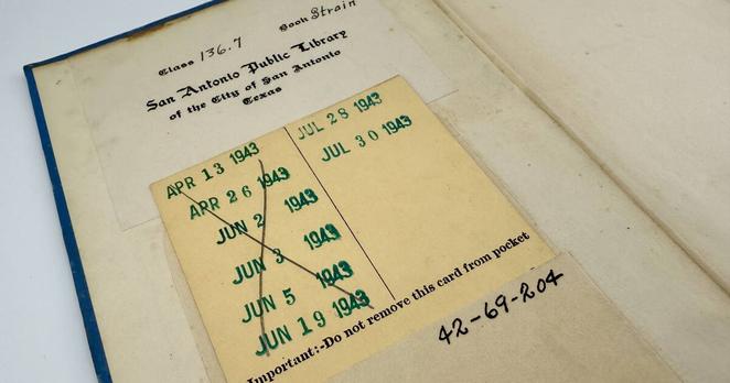 'Your Child, His Family, and Friends' by Frances Bruce Strain was checked out from the San Antonio Public Library in July 1943. It was returned nearly 82 years later.