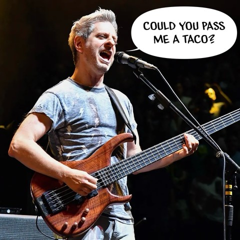 Mike Gordon sings "Could You Pass Me A Taco?" from Mull